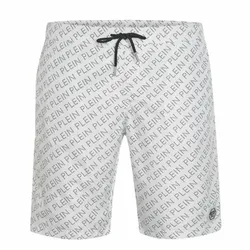 Quần Short Nam Philipp Plein Logo Swimming Trunk CUPP13M01 Màu Trắng Size S