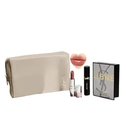 Set Yves Saint Laurent ( Vial YSL Libre EDP + YSL Loveshine Mini Màu 201 + Mascara YSL Lash Clash Mini + Túi)