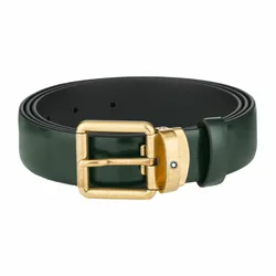 Thắt Lưng Nam Montblanc Brushed Green 30mm Leather Belt MB129454 Màu Xanh Lá Size 120