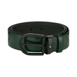 Thắt Lưng Nam Montblanc Horseshoe Buckle Green Leather Belt 129428 Màu Xanh Lá