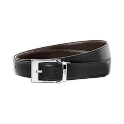 Thắt Lưng Nam Montblanc Reversible Leather Belt 128140 Black/Brown 30mm Hai Mặt Màu Đen/Nâu