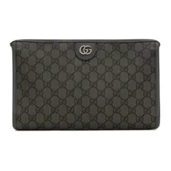 Túi Cầm Tay Nam Gucci Ophidia GG Toiletry Case Grey 598234-UULBN-1244 Màu Xám Đen