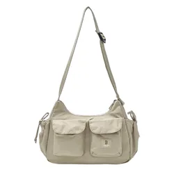 Túi Đeo Chéo MLB Basic Gofcore Pocket Shoulder Bag Boston Red Sox 3ABQB035N-43SAS Màu Be