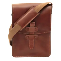 Túi Đeo Chéo Nam Old Angler Bag 411489MA Màu Nâu