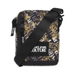 Túi Đeo Chéo Nam Versace Jeans Couture Black Shoulder Bag Màu Đen Họa Tiết