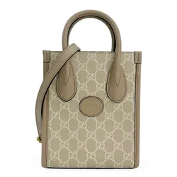 Túi Đeo Chéo Nữ Gucci Supreme Interlocking G Mini Bag Màu Beige