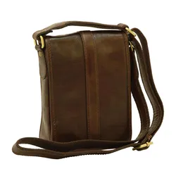 Túi Đeo Chéo Old Angler Soft Calfskin Leather Satchel Bag 031191TM Màu Nâu