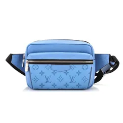 Túi Đeo Hông Louis Vuitton LV Outdoor BumBag Monogram Taigarama Màu Xanh Blue