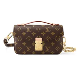 Túi Đeo Vai Nữ Louis Vuitton LV Pochette Métis East West M46279 Màu Nâu