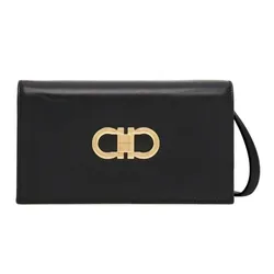 Túi Đeo Vai Nữ Ferragamo Double Gancini Mini Bag 218357 771676 Màu Đen