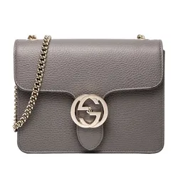 Túi Đeo Vai Nữ Gucci Interlocking Shoulder Bag 510304-CAO0G-1226 Màu Xám