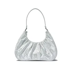 Túi Đeo Vai Nữ LifeWork Radoc Shining Shirring Hobo Bag LW245BG715 Màu Bạc
