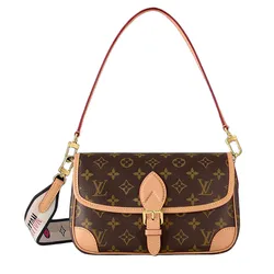 Túi Đeo Vai Nữ Louis Vuitton LV Diane M45985 Màu Đen Nâu