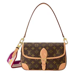 Túi Đeo Vai Nữ Louis Vuitton LV Diane M46049 Màu Hồng Nâu