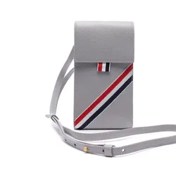 Túi Đựng Điện Thoại Thom Browne Phone Holder Crossbody Bag MAC118A 00198 055 21S Màu Xám