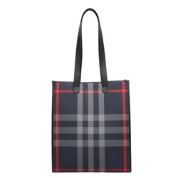 Túi Tote Nữ Burberry Shopper 80840581 Dark Blue Màu Xanh Kẻ