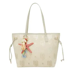 Túi Tote Nữ Lyn Coral Infinite Xl Shoulder Bag Light Beige LL25CBM331 Màu Be Nhạt
