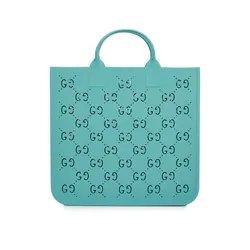 Túi Trẻ Em Gucci GG Rubber Tote Màu Xanh Mint