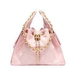 Túi Xách Tay Nữ Chanel 25 Small Handbag Grained Light Pink Màu Hồng Nhạt