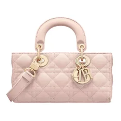 Túi Xách Tay Nữ Dior Small Lady D-Joy Bag M0613ONGE_M413 Màu Hồng Nhạt