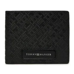 Ví Nam Tommy Hilfiger Leather Wallet AM0AM13027_NEBDS Màu Đen