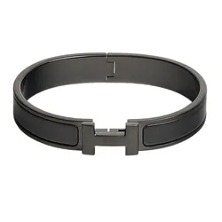 Vòng Đeo Tay Hermès Clic HH So Black Bracelet H703203FK01T5 Màu Đen