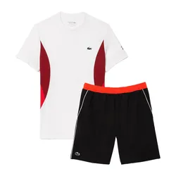Bộ Thể Thao Nam Lacoste Novak Djokovic TH7539 001/GH1086 QXI Màu Trắng Đen