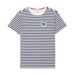 Áo Phông Unisex Lacoste Ultra Dry Sport Roland-Garros Edition Regular Tshirt TH7850 522 Kẻ Xanh Navy Size 4