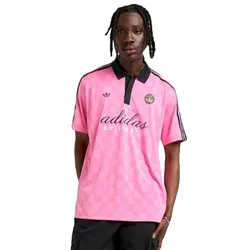 Áo Polo Nam Adidas Originals Football Script Polo Shirt Màu Hồng Size XS (Form Âu)