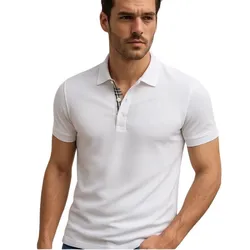 Áo Polo Nam Burberry BU1001006 Màu Trắng Size M