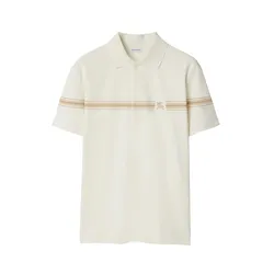 Áo Polo Nam Burberry Striped 8104054 Màu Kem Size M