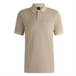Áo Polo Nam Hugo Boss Men Prime Beige Cotton Boss 50507813 271 Màu Be Size S