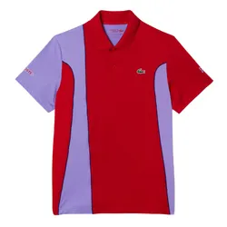 Áo Polo Nam Lacoste Men's SPORT Novak Djokovic Regular Fit Colorblock DH3543 Y01 Màu Tím Đỏ Size 4