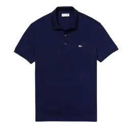 Áo Polo Nam Lacoste Slim Fit Stretch Cotton Piqué Grey Crocodile PH4014 166 Màu Xanh Navy Size 4
