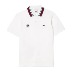Áo Polo Unisex Lacoste Roland Garros Relaxed Fit PH7901 001 Màu Trắng Size XS