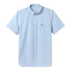 Áo Sơ Mi Nam Lacoste Men's Regular Fit Oxford Cotton CH9595 00 PNE Màu Xanh Nhạt Size 39