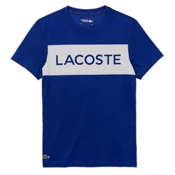 Áo Thun Nam Lacoste Men's Sport Printed T-shirt TH4865 EMJ Màu Xanh Blue Size 2
