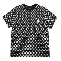 Áo Thun MLB Monogram All Over Over Fit Short Sleeve Black 31TSM1131-50L Màu Đen Trắng Size M