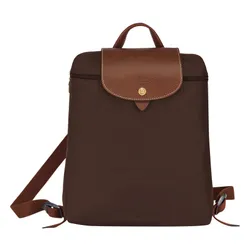 Balo Nữ Longchamp Le Pliage Original M Backpack L1699089P81 Ebony Màu Nâu Đậm