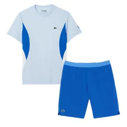 Bộ Quần Áo Cộc Tay Nam Lacoste Tennis x Novak Djokovic GH5219 / TH7539 Màu Xanh Blue Size 3