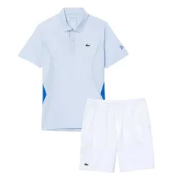 Bộ Quần Áo Nam Lacoste Men's Sport Tennis Novak Djokovic DH7311 10 J2G/ GH8107 001 Màu Xanh Blue