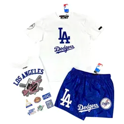 Bộ Quần Áo Nam MLB LA Màu Xanh/Trắng Size S (Form Âu)