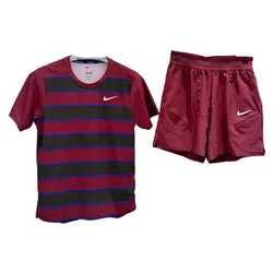 Bộ Quần Áo Pickeball/Tenis Nam Nike Men's Dri Fit Court Slam FZ6935-619/FZ6938-619 Màu Đỏ - Đen Size M (Form Á)