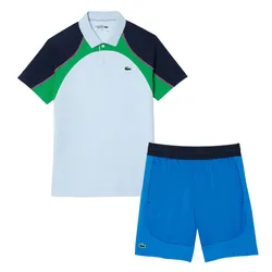 Bộ Quần Áo Thể Thao Nam Lacoste Men's Tennis Ultra Dry GH8950/DH8955 Phối Màu Xanh