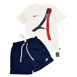 Bộ Thể Thao Nam Nike Football Paris Saint-Germain Away HF0826-100/AR2383-410 Màu Xanh/Trắng (Form Âu) Size S