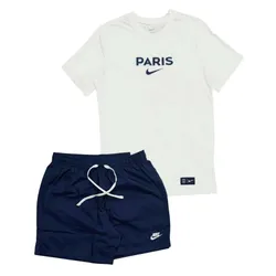 Bộ Thể Thao Nam Nike Football Paris Saint-Germain Màu Xanh Phối Trắng Size M (Form Á)