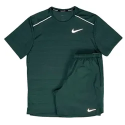 Bộ Thể Thao Nam Nike Miler Short Vintage Green Set Màu Xanh Lá Size S (Form Á)