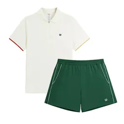 Bộ Thể Thao Nam Wilson On The Daily Màu Trắng Xanh Size S (Form Á)