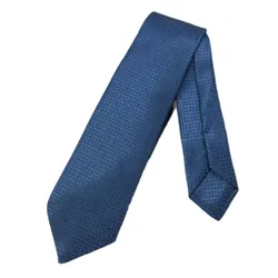 Cà Vạt Hermès Cravate Upside Down Bleu Turquin Màu Xanh Lam