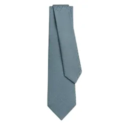 Cà Vạt Nam Hermès Cravate Faconnee New H Ciel Découvert  Màu Xanh Xám